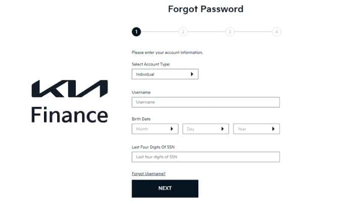 Kia Finance Forgot Password