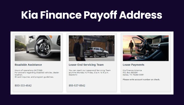 Kia Finance Payoff Address